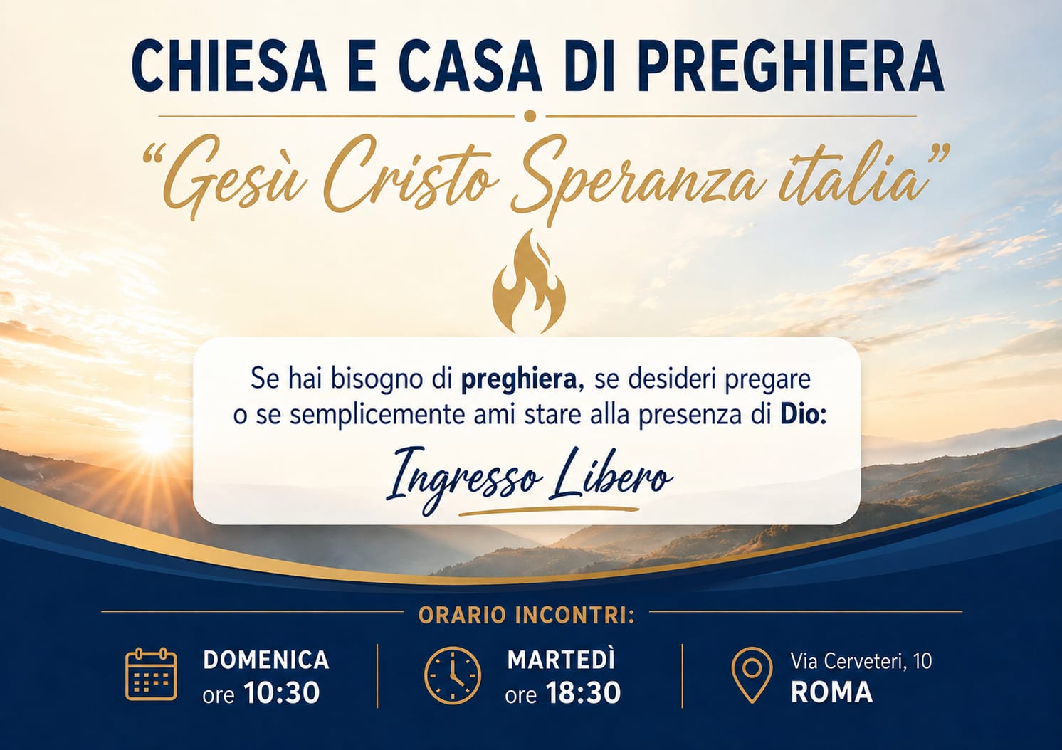 Locandina degli incontri